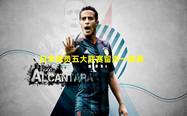 日本球员五大联赛留洋一览表